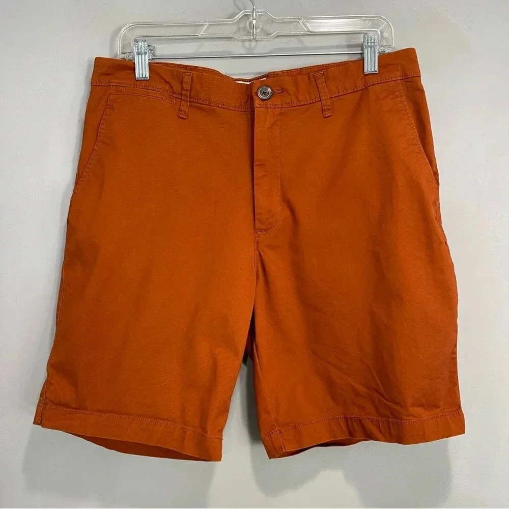 Good fellow & Co Linden Short 9” Orange Solid Men size 34